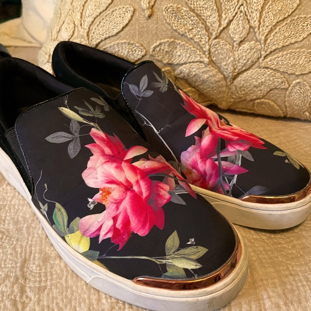 Ted Baker floral loafers